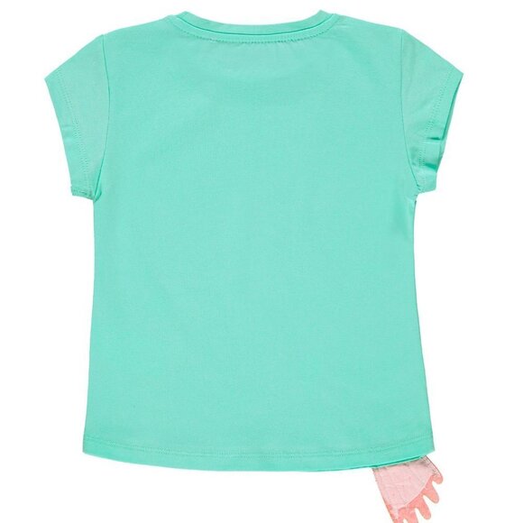 NWT Kanz green t-shirt with front print - Picture 2 of 3
